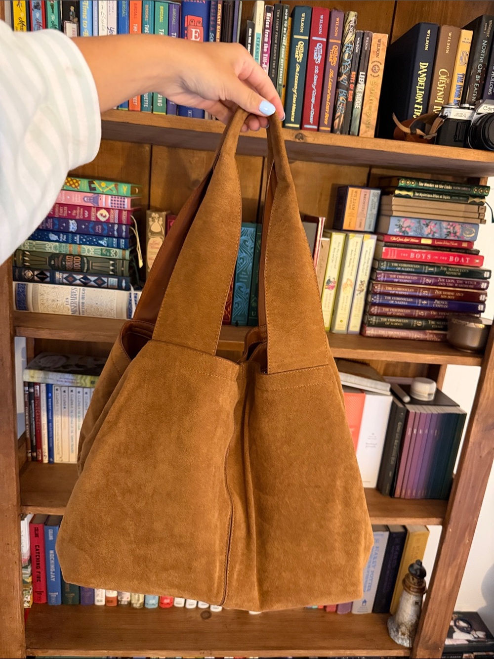 Free People Blair Reversible Vegan Suede Tote